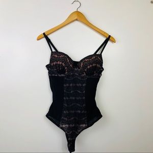 [NWT] Forever 21 Black Lace Bodysuit